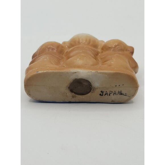 Bisque Japan Speak See Hear No Evil Three Monkeys Vintage - Picture 5 of 5